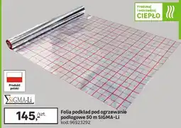 Leroy Merlin Folia podkład pod ogrzewanie podłogowe 50 m oferta