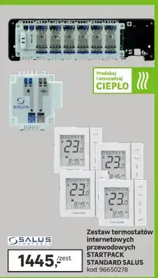 Leroy Merlin Zestaw termostatów internetowych przewodowych STARTPACK STANDARD oferta