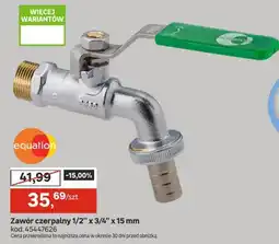 Leroy Merlin Zawór czerpalny 1/2 x 3/4 x 15 mm oferta