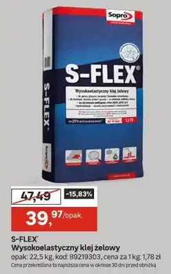 Leroy Merlin S-FLEX Wysokoelastyczny klej żelowy oferta