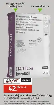 Leroy Merlin Zaprawa klejowa żelowa H40 ICON oferta