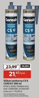 Leroy Merlin Silikon sanitarny CS 9 oferta