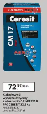 Leroy Merlin Klej żelowy S1 wysokoelastyczny z włóknami NO LIMIT CM 17 PRO oferta