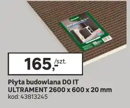 Leroy Merlin Płyta budowlana Do It Ultrament 2600x600x20mm oferta