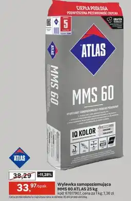 Leroy Merlin Wylewka samopoziomująca MMS 60 ATLAS oferta