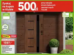 Leroy Merlin Drzwi stalowe zewnętrzne wejściowe orzechowe 90 cm prawe oferta