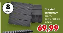 Kaufland Parkiet tarasowy 8 szt. grafit 0,72 m² oferta