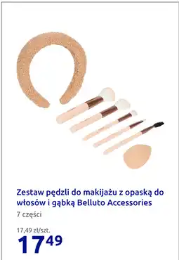 Action Zestaw pędzli do makijażu z opaską do włosów i gąbką Belluto Accessories oferta