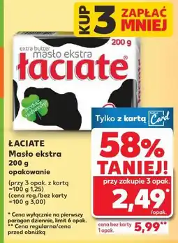 Kaufland ŁACIATE Masło ekstra oferta