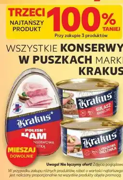 Kaufland WSZYSTKIE KONSERWY W PUSZKACH MARKI KRAKUS oferta