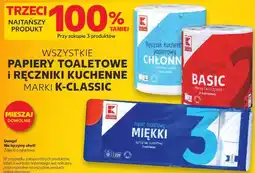 Kaufland WSZYSTKIE PAPIERY TOALETOWE i RĘCZNIKI KUCHENNE MARKI K-CLASSIC oferta