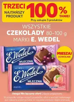 Kaufland WSZYSTKIE CZEKOLADY 80-100 g MARKI E. WEDEL oferta