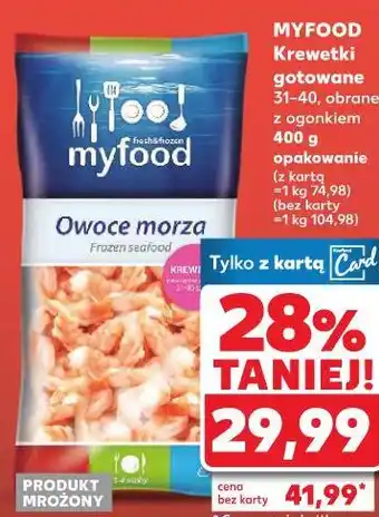Kaufland MYFOOD Krewetki gotowane oferta