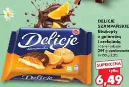 Kaufland DELICJE SZAMPAŃSKIE Biszkopty z galaretką i czekoladą oferta