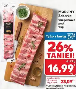 Kaufland MORLINY Żeberka wieprzowe paski oferta