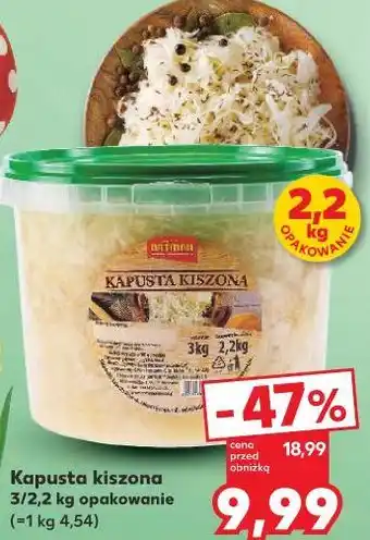 Kaufland Kapusta kiszona oferta