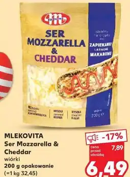 Kaufland MLEKOVITA Ser Mozzarella & Cheddar oferta