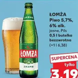 Kaufland Łomża Piwo 5,7%, 6% alk oferta