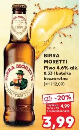 Kaufland Birra Moretti Piwo oferta