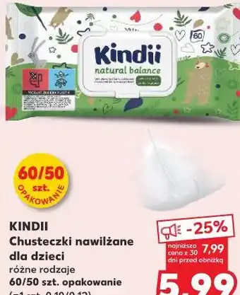 Kaufland KINDII Chusteczki nawilŹane dla dzieci oferta