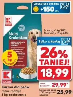 Kaufland Karma dla psów Multi Kroketten K-Classic oferta