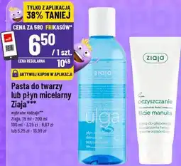 Polomarket Pasta do twarzy lub płyn micelarny Ziaja oferta