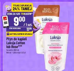 Polomarket Płyn do kąpieli Luksja Cotton lub Rose oferta