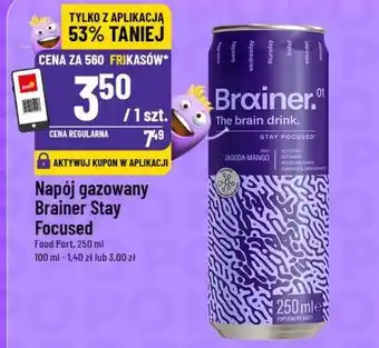 Polomarket Napój gazowany Brainer Stay Focused oferta