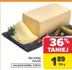 Carrefour Ser żółty GOUDA oferta