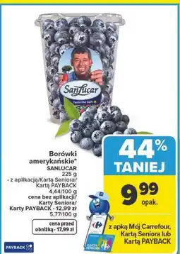 Carrefour Borówki amerykańskie SANLUCAR oferta