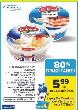 Carrefour Ser mascarpone GALBANI oferta