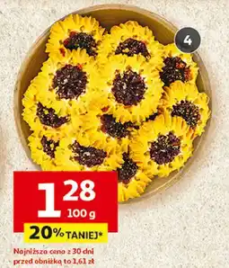 Auchan Ciastka słoneczka z marmoladą oferta