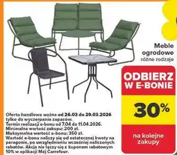 Carrefour Meble ogrodowe oferta