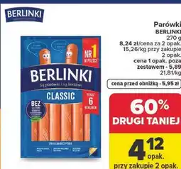 Carrefour Parówki BERLINKI oferta