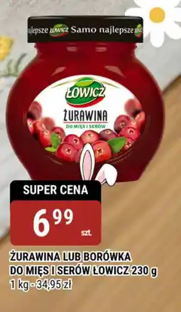 bi1 Żurawiną lub borówka do mięs i serów łowicz oferta