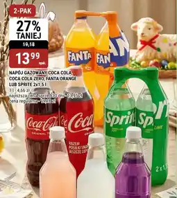 bi1 Napój gazowany coca cola, coca cola zero, fanta orange lub sprite oferta