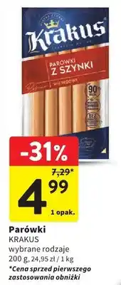 Intermarche Parówki - wybrane rodzaje oferta