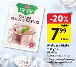 Intermarche Kiełbasa biała z szynki oferta