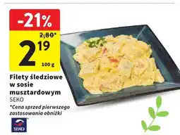 Intermarche Filety śledziowe w sosie musztardowym oferta