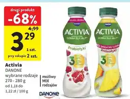 Intermarche Activia jogurt pitny probiotyki wybrane rodzaje oferta