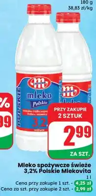 Dino Mleko spożywcze świeże 3,2% Polskie oferta