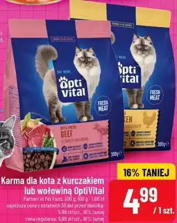 Polomarket Karma dla kota z kurczakiem lub wołowiną OptiVital oferta