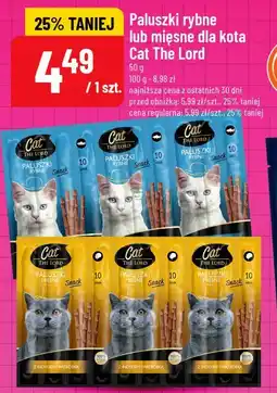 Polomarket Paluszki rybne lub mięsne dla kota Cat The Lord oferta