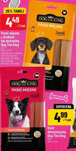 Polomarket Paski mięsne z drobiem lub wołowiną Dog The King oferta