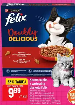 Polomarket Karma sucha z wołowiną dla kota Felix oferta