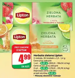 Dino Herbata zielona Lipton oferta