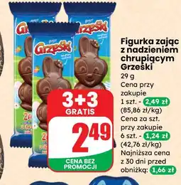 Dino Figurka zając z nadzieniem chrupiącym Grześki oferta