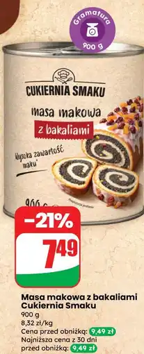 Dino Masa makowa z bakaliami Cukiernia Smaku oferta