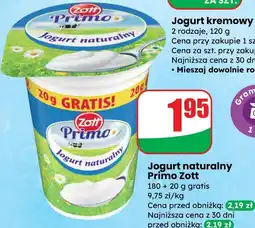 Dino Jogurt naturalny Primo Zott oferta