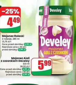 Dino Majonez Aioli z czosnkiem Develey oferta